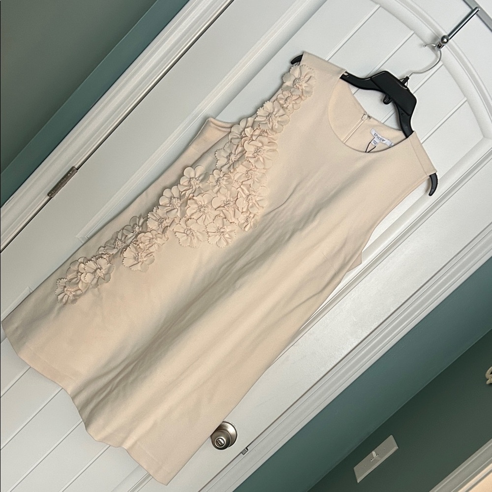 NWT- Chico's size 3 (16) Elegant Beige Sleeveless Blouse